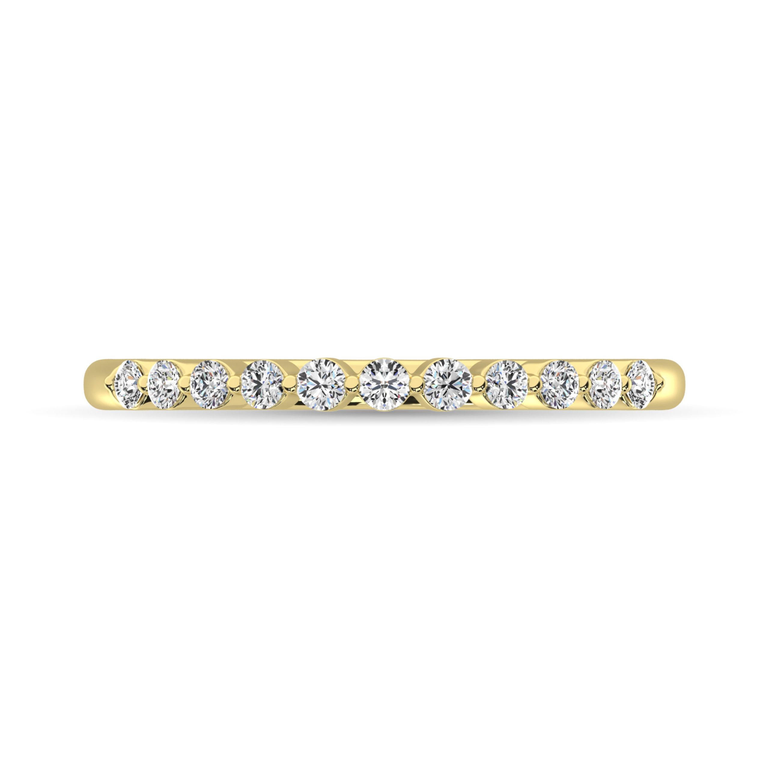 10K White Gold Diamond 1/4 Ct.Tw. Anniversary Ring
