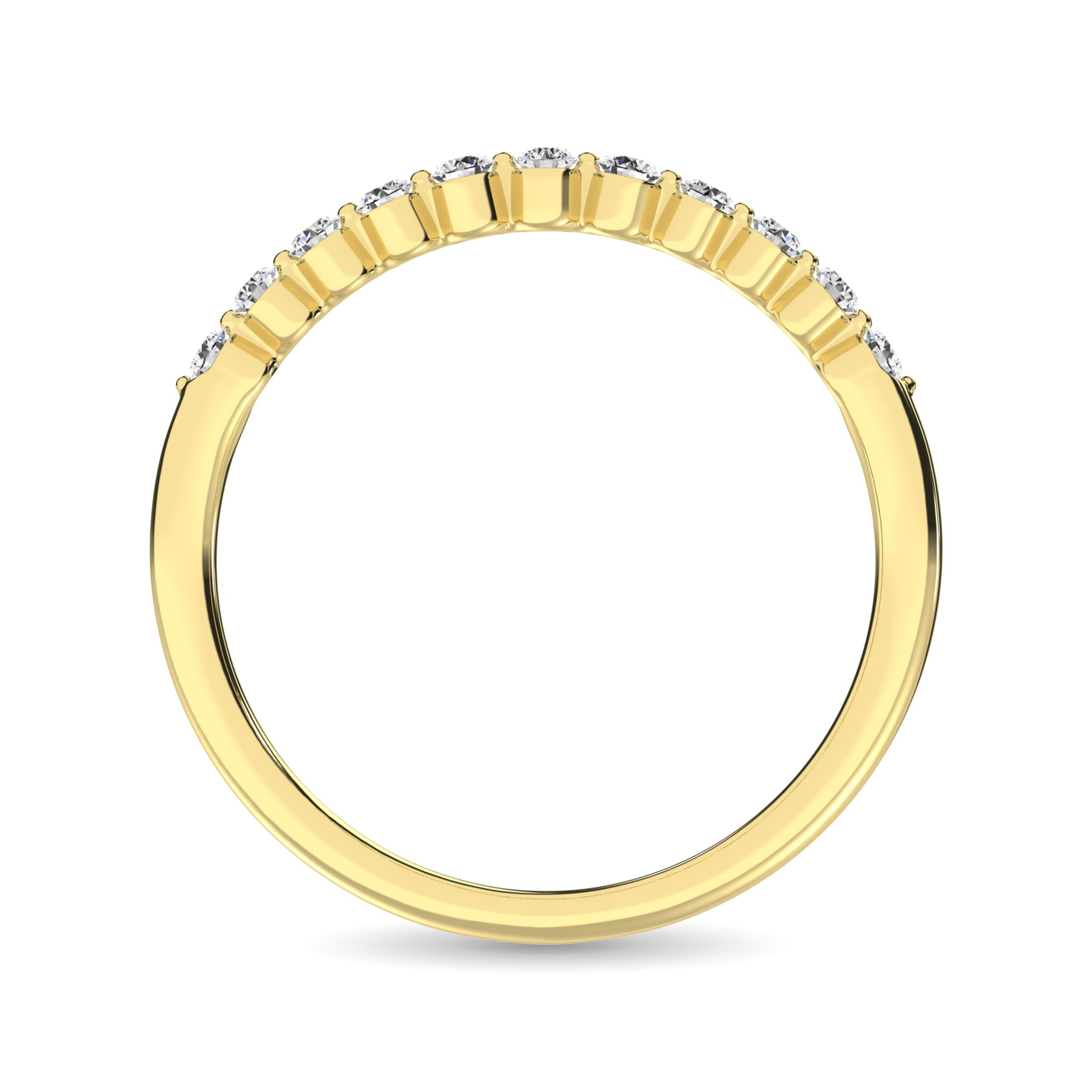 10K White Gold Diamond 1/4 Ct.Tw. Anniversary Ring