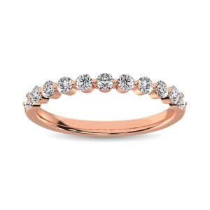 Diamond 1/2 Ct.Tw. Stack Band in 14K Rose Gold