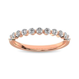 Diamond 3/4 Ct.Tw. Stack Band in 14K Rose Gold