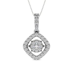 Diamond 1 Ct.Tw. Shimmering Pendant in 14K White Gold