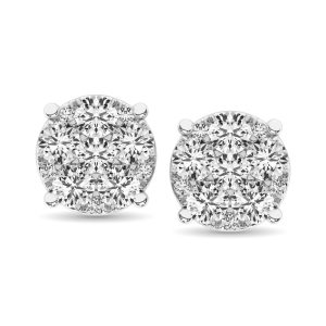 Diamond 1/4 Ct.Tw. Fashion Earrings in 10K White Gold