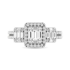 Diamond 1 Ct.Tw. Engagement Ring in 14K White Gold