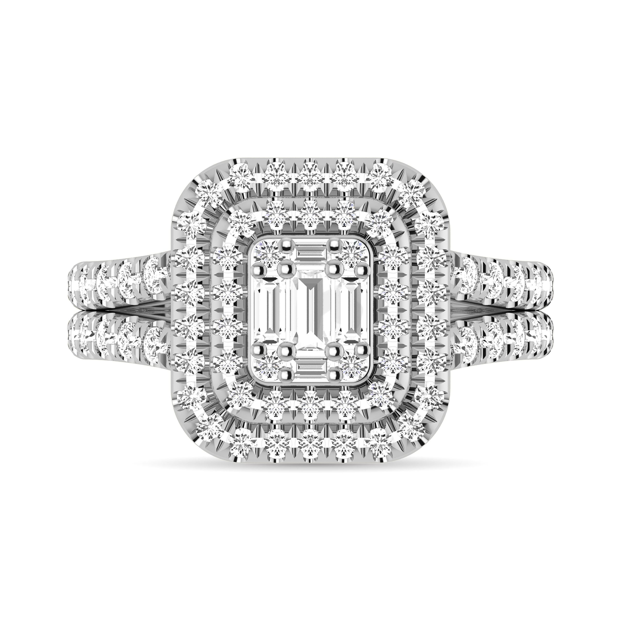 Diamond 1 Ct.Tw. Engagement Ring in 14K White Gold