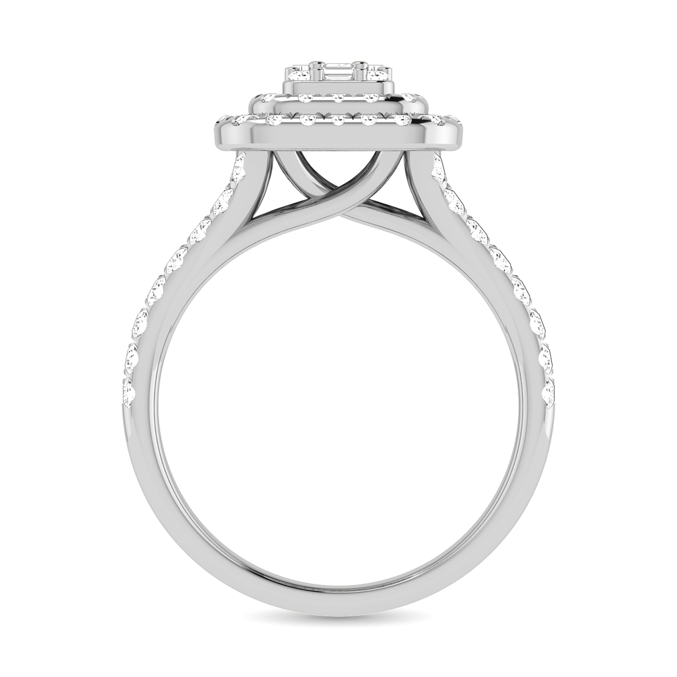 Diamond 1 Ct.Tw. Engagement Ring in 14K White Gold