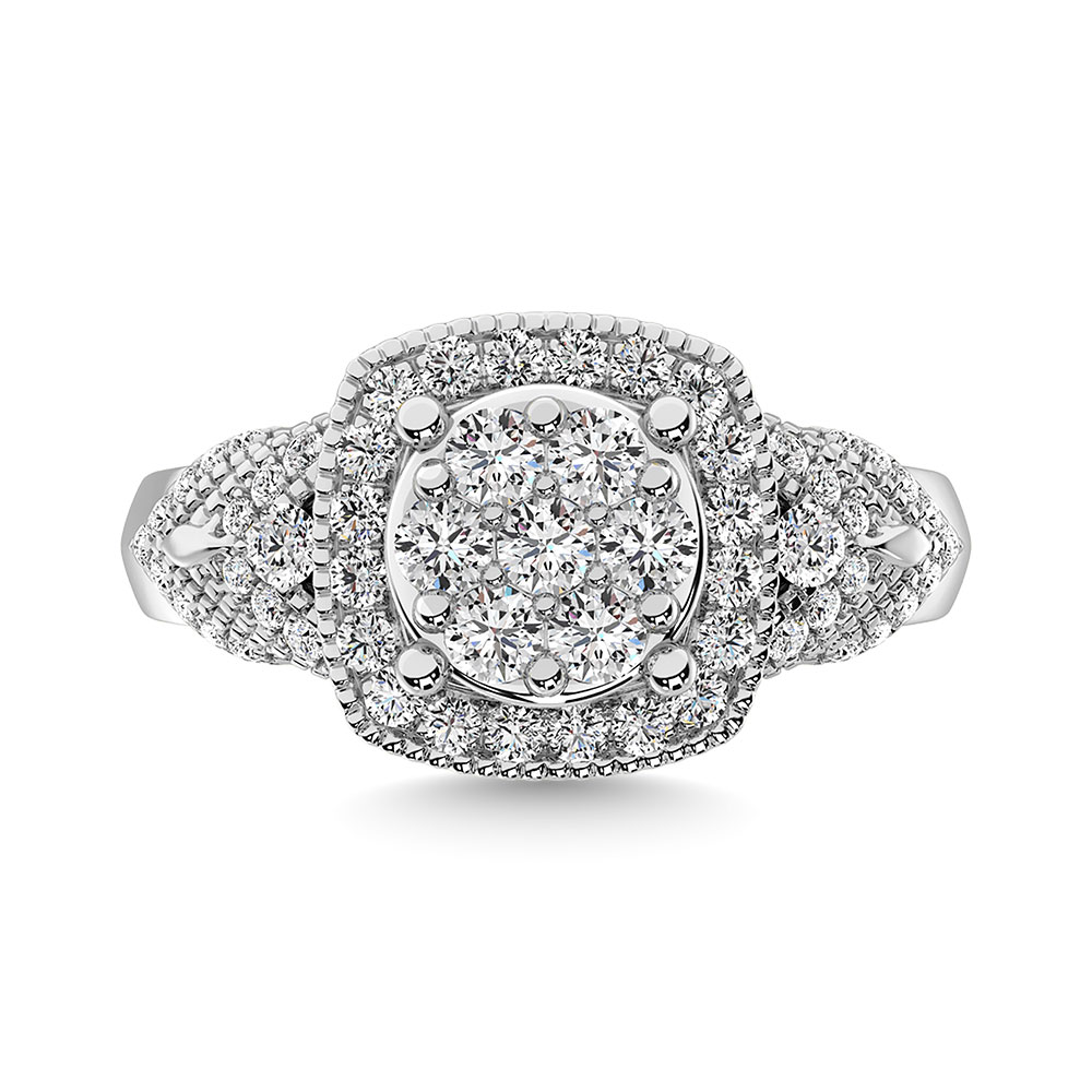Diamond 1 Ct.Tw. Engagement Ring in 14K White Gold