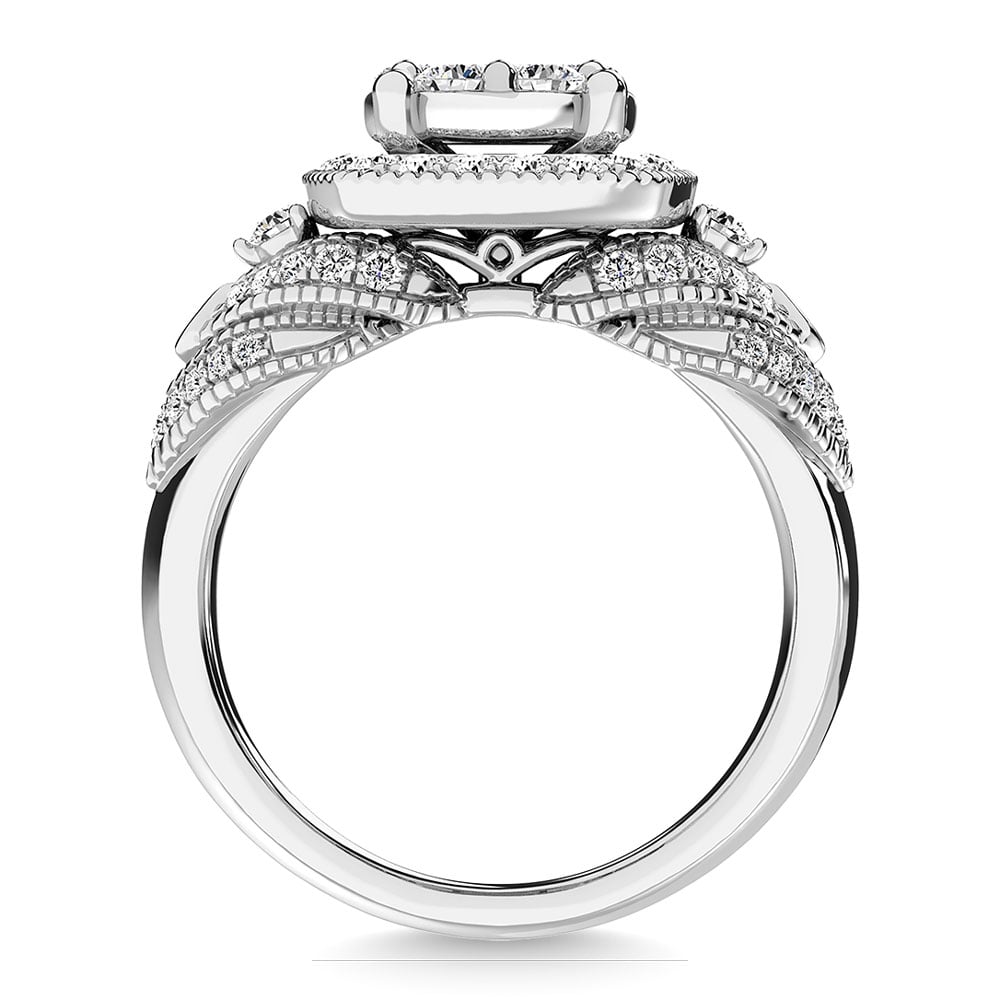 Diamond 1 Ct.Tw. Engagement Ring in 14K White Gold