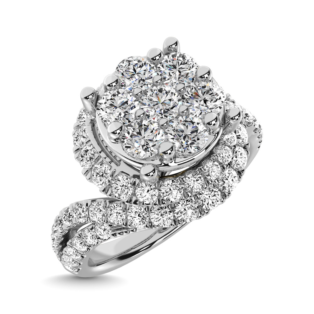 Diamond 1 1/2 Ct.Tw. Engagement Ring in 14K White Gold