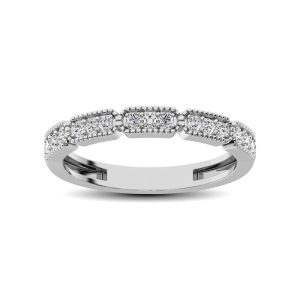 14K White Gold 1/5 Ct.tw Diamond Band