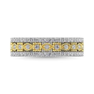 Diamond 3/8 Ct.Tw. Fashion Band in 10K Two Tone Gold