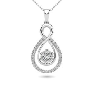 Diamond 1/3 Ct.Tw. Fashion Pendant in 14K White Gold