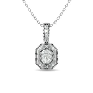 Diamond 1/2 Ct.tw Fashion Pendant in 14K White Gold