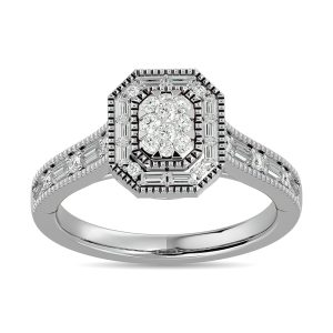 Diamond 1/2 Ct.tw Engagement Ring in 14K White Gold