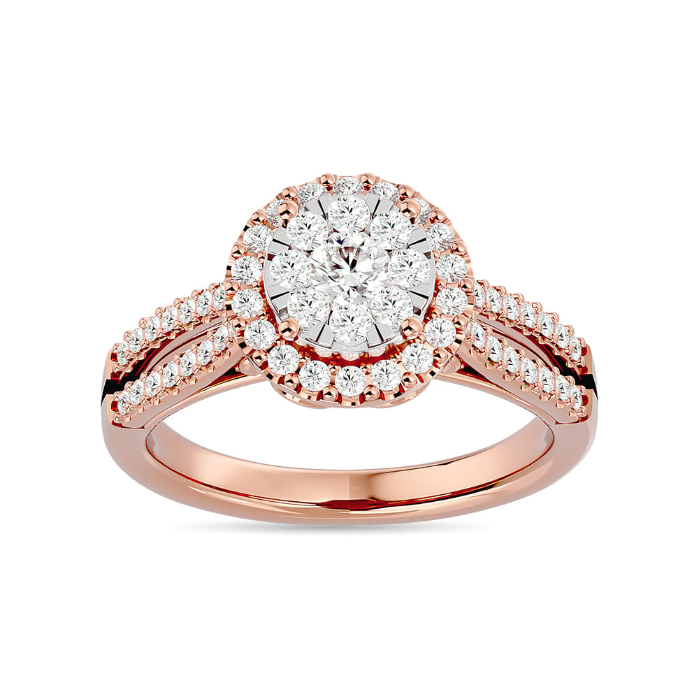 Diamond 3/4 Ct.tw Engagement Ring in 14K Rose Gold