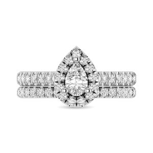 14KT White Gold 1Ct.Tw. Diamond keyani Bridal Ring