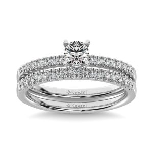 Diamond 3/4 Ct.Tw. Bridal Ring in 14K White Gold