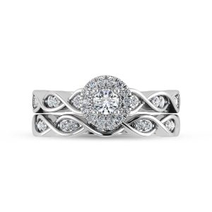 Diamond 1/2 Ct.Tw. Bridal Ring in 14K White Gold
