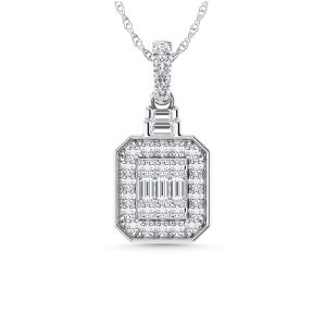 Diamond 1/3 Ct.Tw. Fashion Pendant in 14K White Gold