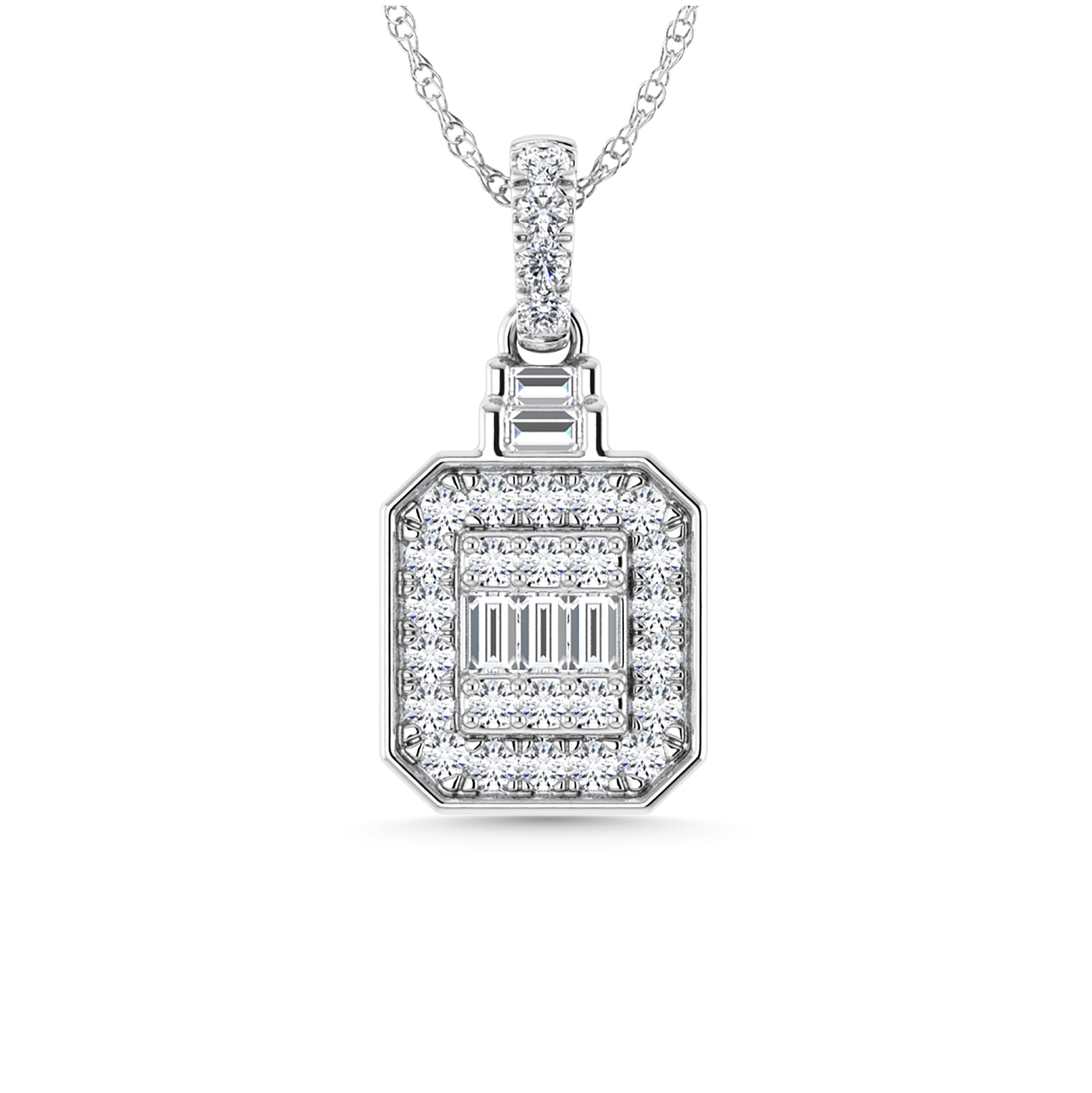 Diamond 1/3 Ct.Tw. Fashion Pendant in 14K White Gold