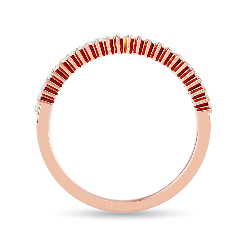 Diamond Ladies Band 1/4 Ct.tw in 14K Rose Gold