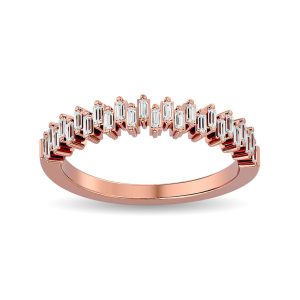 Diamond Ladies Band 1/4 Ct.tw in 14K Rose Gold