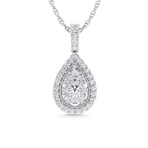 Diamond 1 Ct.Tw. Fashion Pendant in 14K White Gold