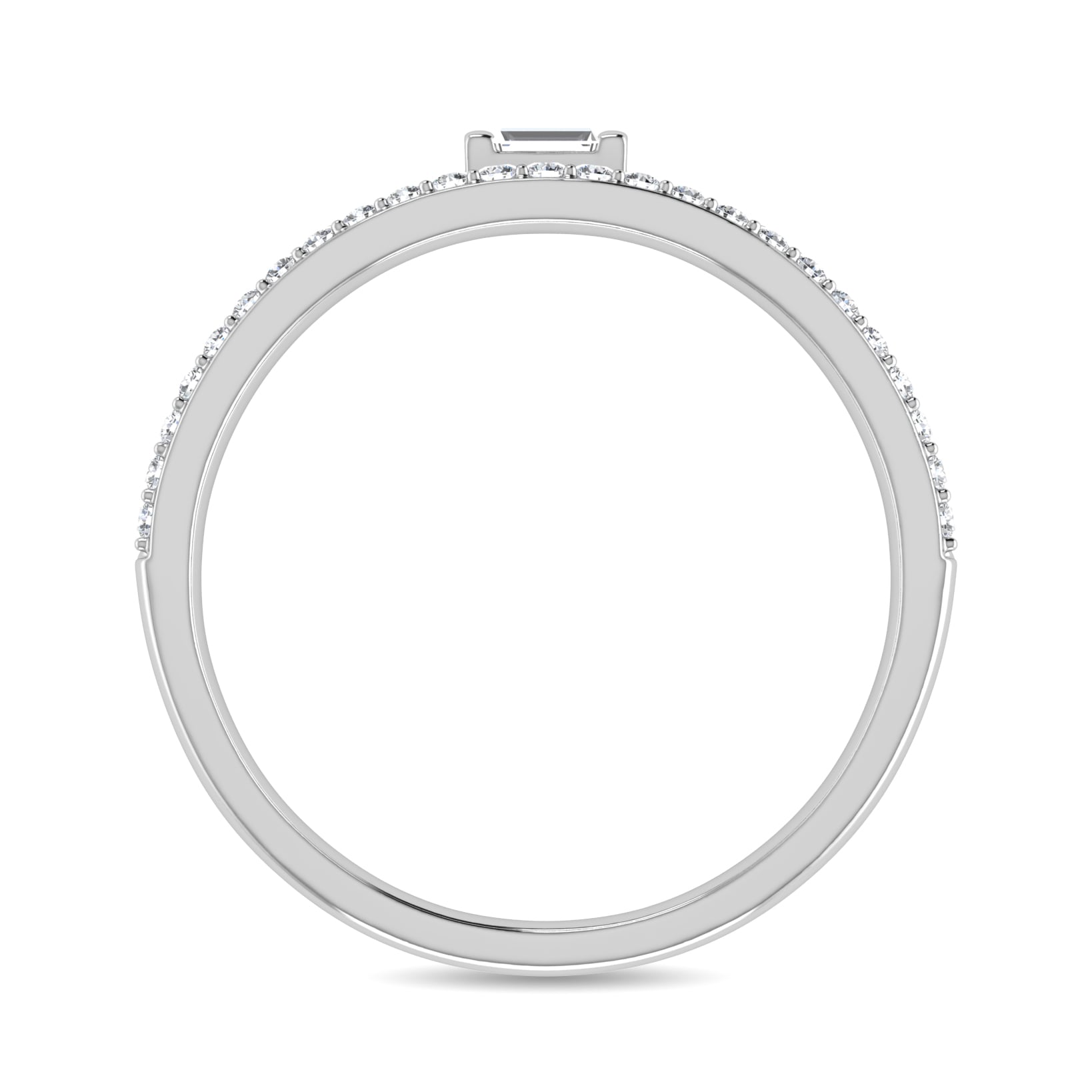 Diamond 1/6 Ct.Tw. Bridal Ring in 10K White Gold