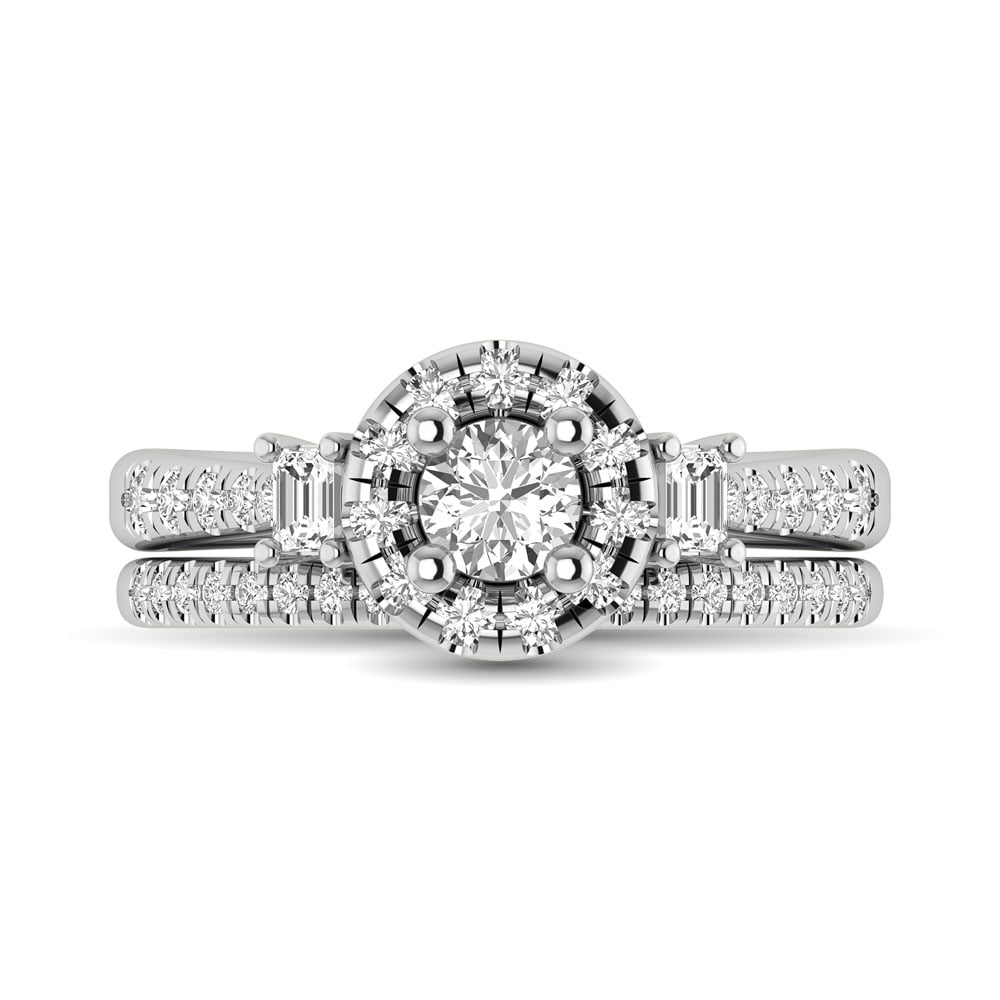 14KT White Gold 1Ct.Tw. Diamond keyani Bridal Ring