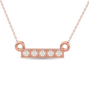 Diamond 1/20 Ct.tw Fashion Pendant in 10K Rose Gold