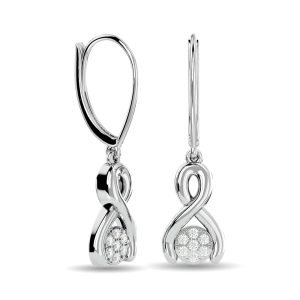 Diamond Fashion Earrings 1/6 Ct.tw in 10K White Gold