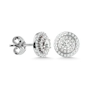 Diamond 7/8  Ct.tw Fashion Earrings in 14K White Gold