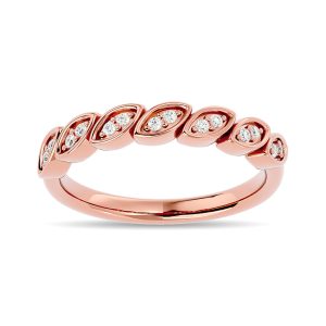 Diamond 1/10 Ct.tw Stackable Ring in 14K Rose Gold