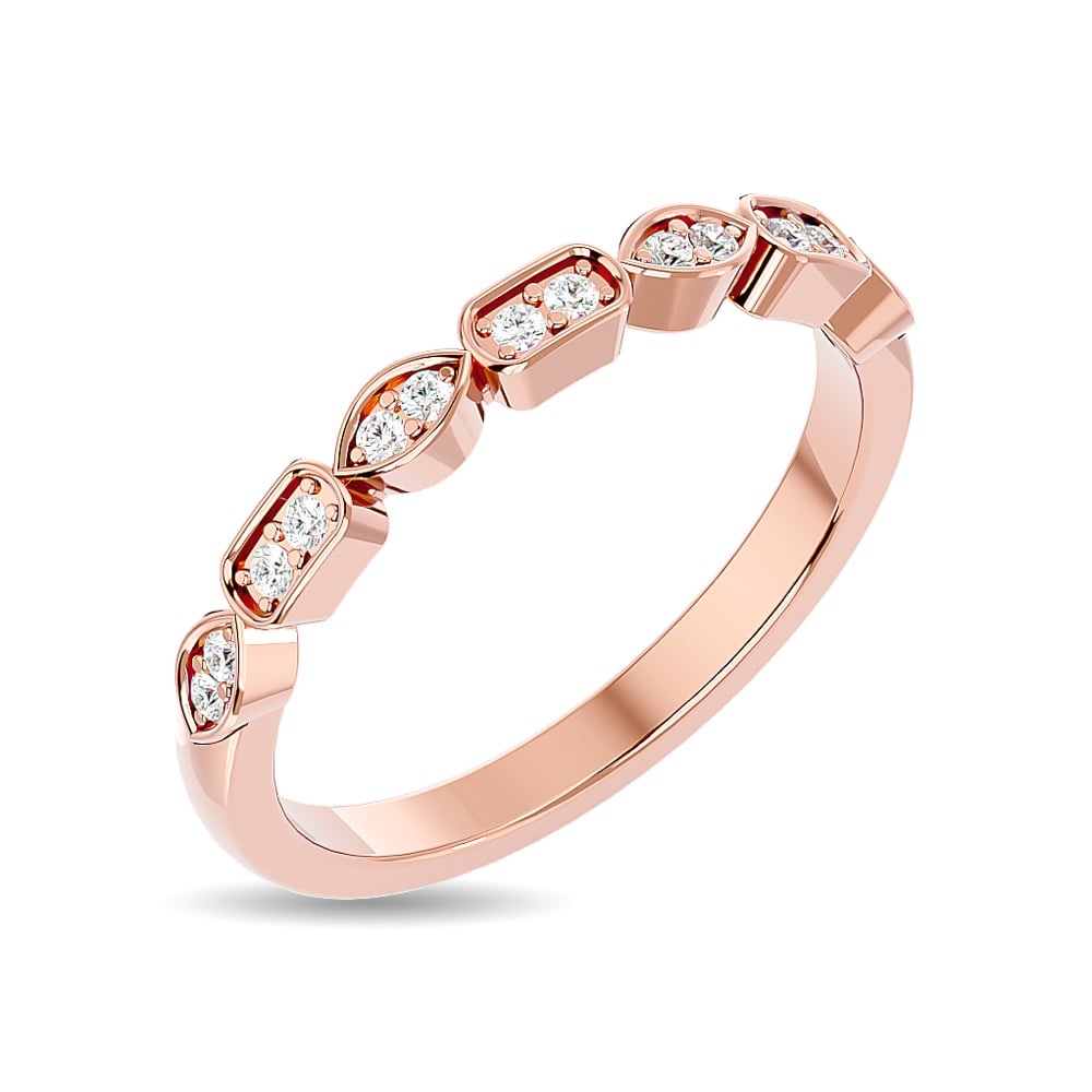 Diamond 1/8 Ct.tw Stackable Ring in 14K Rose Gold
