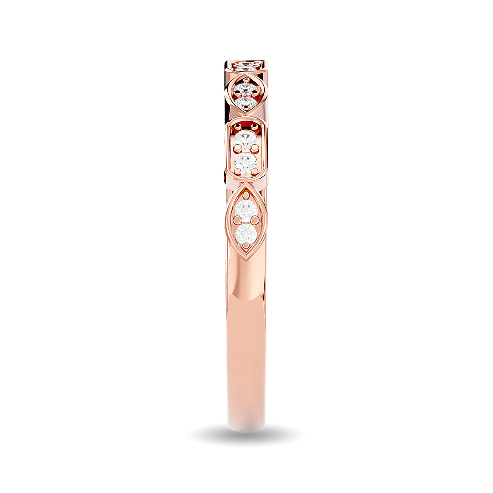 Diamond 1/8 Ct.tw Stackable Ring in 14K Rose Gold
