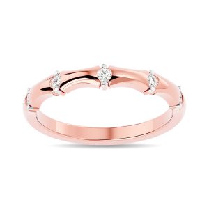 Diamond 1/8 Ct.tw Stackable Ring in 14K Rose Gold