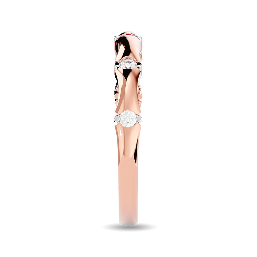 Diamond 1/8 Ct.tw Stackable Ring in 14K Rose Gold