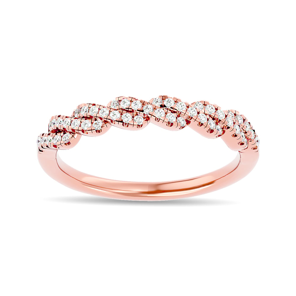 Diamond 1/5 Ct.tw Stackable Ring in 14K Rose Gold
