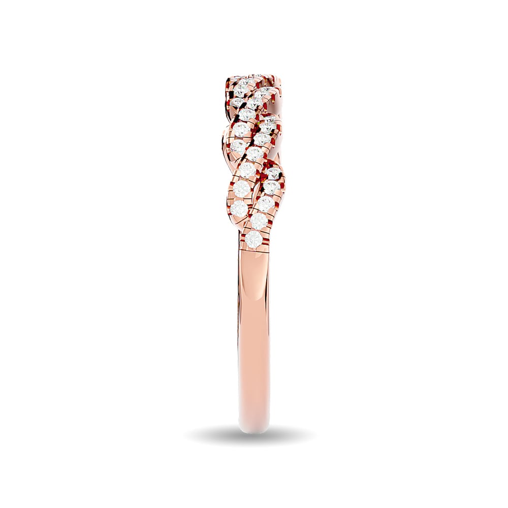 Diamond 1/5 Ct.tw Stackable Ring in 14K Rose Gold