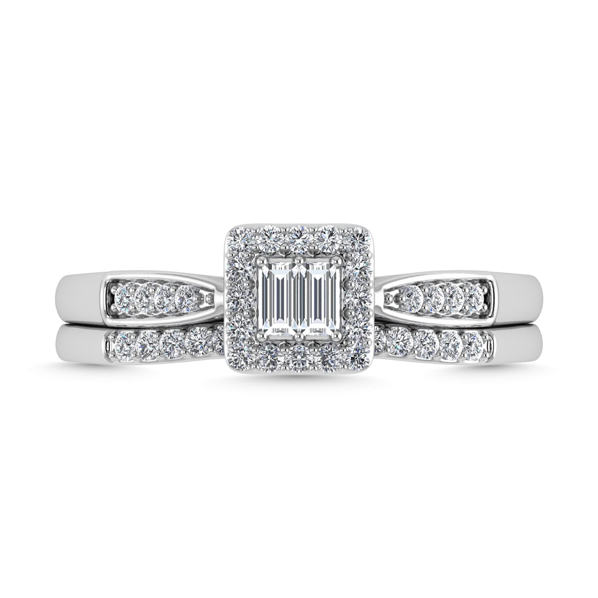 Diamond 1/4 Ct.Tw. Bridal Ring in 10K White Gold