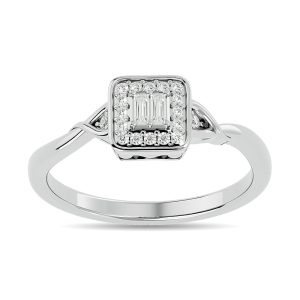 Diamond 1/6 Ct.tw Promise Ring in 10K White Gold