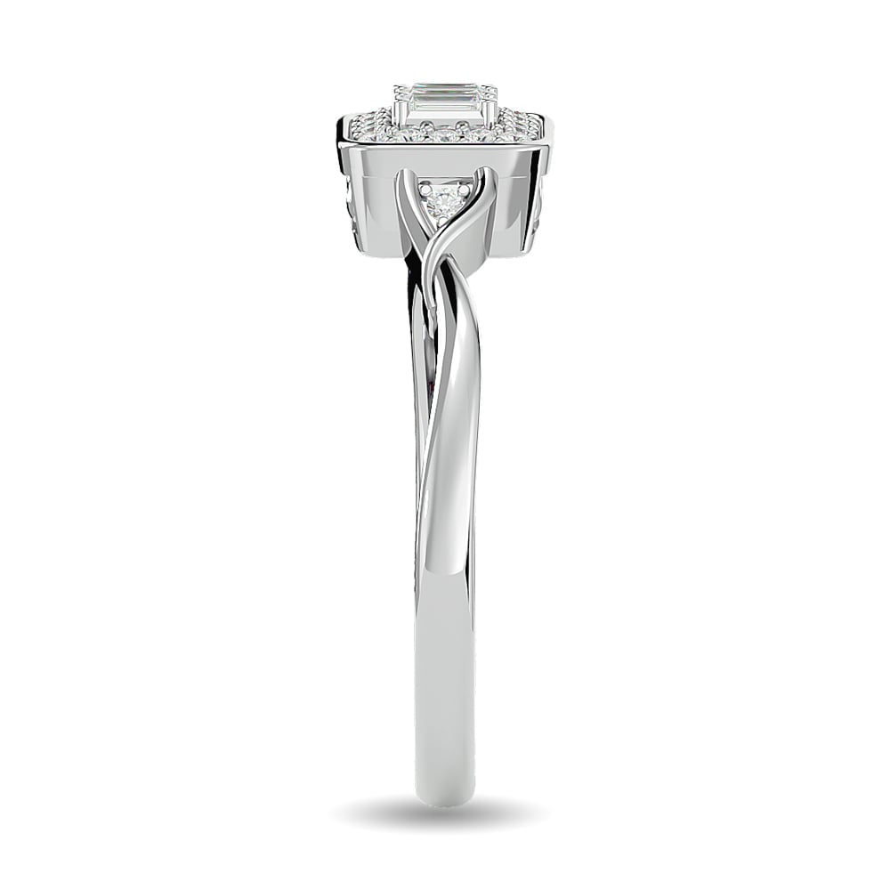Diamond 1/6 Ct.tw Promise Ring in 10K White Gold