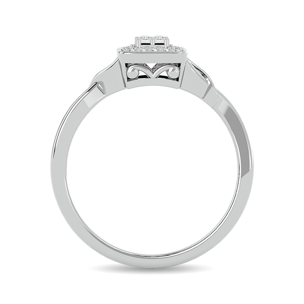 Diamond 1/6 Ct.tw Promise Ring in 10K White Gold