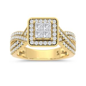 Diamond Engagement Ring 1 Ct.tw in 14K Yellow Gold