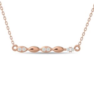 Diamond 1/10 Ct.tw Fashion Necklace in 10K Rose Gold
