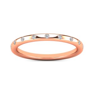 Diamond 1/10 Ct.tw Stackable Ring in 14K Rose Gold