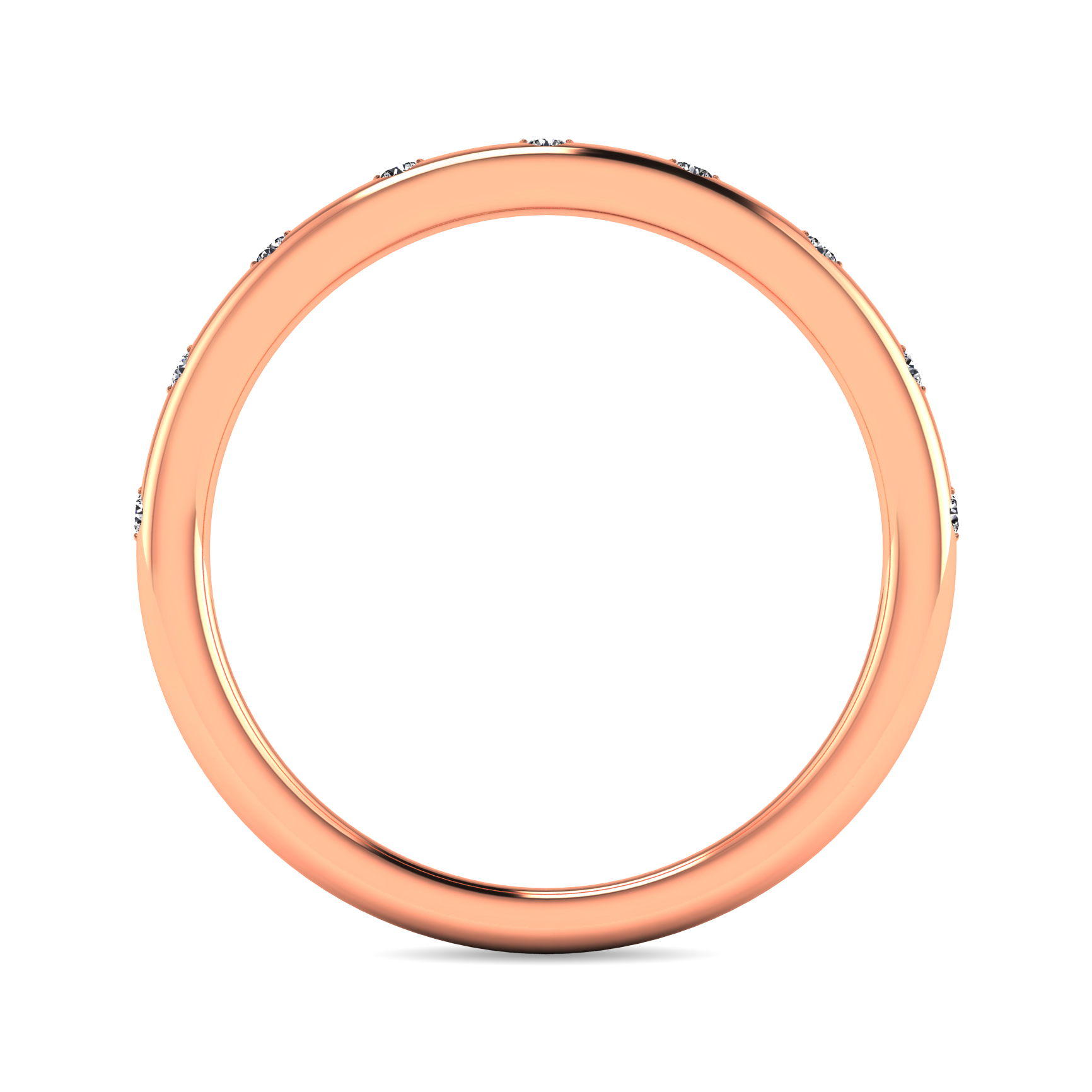 Diamond 1/10 Ct.tw Stackable Ring in 14K Rose Gold