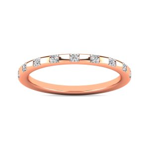 Diamond 1/10 Ct.tw Stackable Ring in 10K Rose Gold