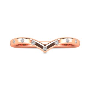Diamond 1/10 Ct.tw Stackable Ring in 10K Rose Gold