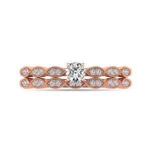 Diamond 1/3 Ct.tw Bridal Ring in 10K Rose Gold