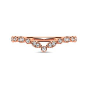 Diamond 1/10 Ct.tw Anniversary Band in 10K Rose Gold